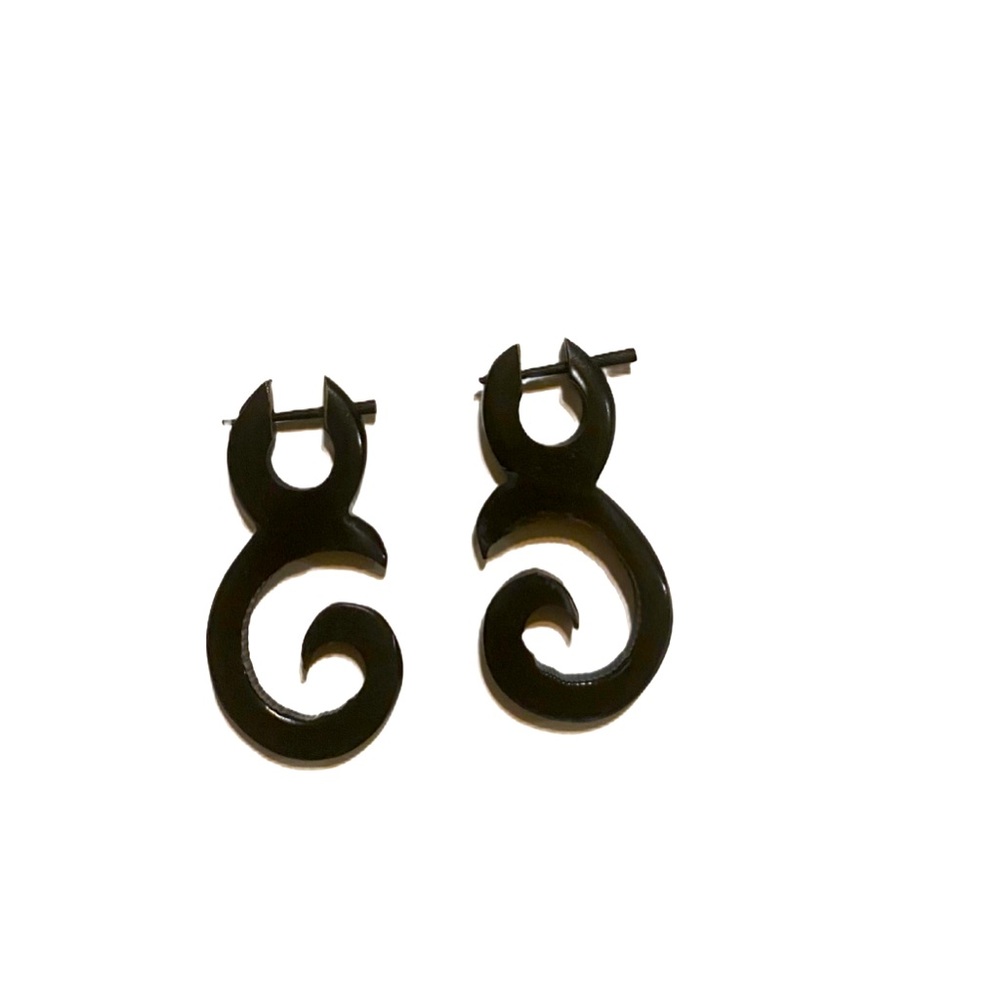 Wooden Tribal Earrings